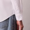 Camisa clássica de botões em oxford de algodão Cotton Stretch às riscas