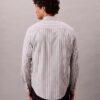 Camisa clássica de botões Oxford às riscas