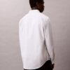 Camisa clássica de botões Oxford às riscas