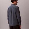 Camisa clássica de linho e algodão com botões Camisa clássica de linho e algodão com botões