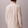 Camisa clássica de linho e algodão com botões Camisa clássica de linho e algodão com botões