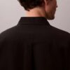 Camisa clássica de linho e algodão com botões Camisa clássica de linho e algodão com botões