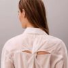 Camisa clássica de voile com botões Camisa clássica de voile com botões