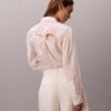 Camisa clássica de voile com botões Camisa clássica de voile com botões