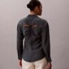 Camisa clássica de voile com botões Camisa clássica de voile com botões