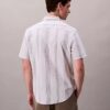 Camisa clássica elástica com riscas tingidas no fio Camisa clássica elástica com riscas tingidas no fio
