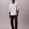 Camisa clássica Oxford lisa com botões Camisa clássica Oxford lisa com botões