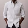 Camisa clássica Oxford lisa com botões Camisa clássica Oxford lisa com botões
