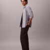 Camisa clássica Oxford lisa com botões Camisa clássica Oxford lisa com botões