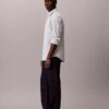 Camisa clássica Oxford lisa com botões Camisa clássica Oxford lisa com botões