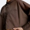 Camisa curta com mangas dolman e botões Camisa curta com mangas dolman e botões