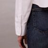 Camisa curta de corte quadrado com botões Camisa curta de corte quadrado com botões