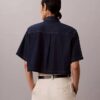 Camisa Curta e Larga em Mistura de Lyocell Camisa Curta e Larga em Mistura de Lyocell