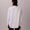 Camisa de botões com aba enrolada em Lyocell Camisa de botões com aba enrolada em Lyocell
