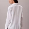 Camisa de botões com aba enrolada em Lyocell Camisa de botões com aba enrolada em Lyocell