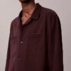 Camisa de botões com corte descontraído e toque suave Camisa de botões com corte descontraído e toque suave