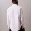 Camisa de botões com corte justo e elástico Camisa de botões com corte justo e elástico