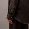Camisa de botões com estampado de Denim