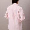 Camisa de botões com riscas e corte descontraído Camisa de botões com riscas e corte descontraído