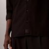 Camisa de botões descontraída em mistura de lã Camisa de botões descontraída em mistura de lã