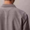 Camisa de botões descontraída em mistura de lã Camisa de botões descontraída em mistura de lã
