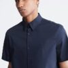 Camisa de botões em algodão Cotton Stretch Camisa de botões em algodão Cotton Stretch
