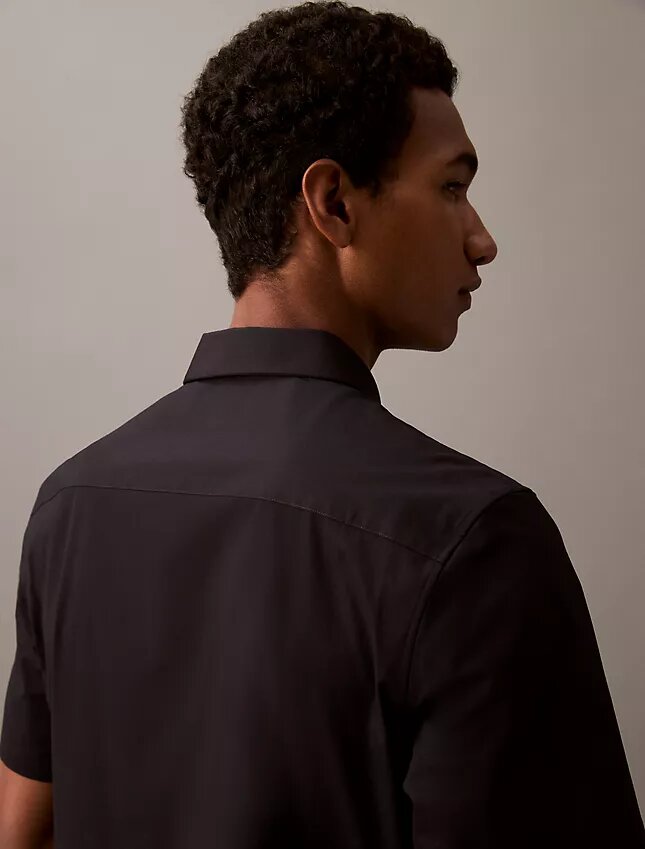 Camisa de botões em algodão Cotton Stretch Camisa de botões em algodão Cotton Stretch