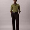 Camisa de botões em popeline de algodão Cotton Stretch, corte justo Camisa de botões em popeline de algodão Cotton Stretch, corte justo