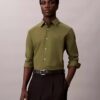 Camisa de botões em popeline de algodão Cotton Stretch, corte justo Camisa de botões em popeline de algodão Cotton Stretch, corte justo