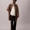 Camisa de botões em popeline de algodão Cotton Stretch às riscas Camisa de botões em popeline de algodão Cotton Stretch às riscas