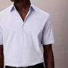 Camisa de botões justa em Cotton Stretch Camisa de botões justa em Cotton Stretch