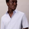 Camisa de botões justa em Cotton Stretch Camisa de botões justa em Cotton Stretch