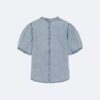 Camisa de Denim com botões para meninas Camisa de Denim com botões para meninas