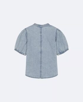 Camisa de Denim com botões para meninas