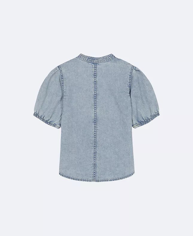 Camisa de Denim com botões para meninas Camisa de Denim com botões para meninas