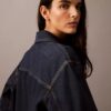Camisa de Denim descontraída com botões Camisa de Denim descontraída com botões