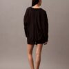 Camisa de dormir de viscose com botões