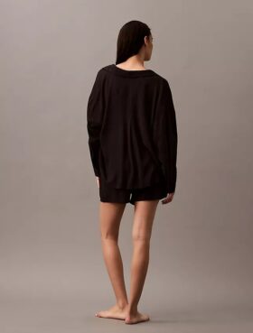 Camisa de dormir de viscose com botões