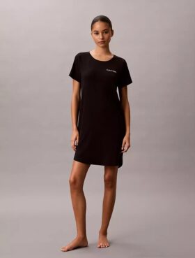 Camisa de dormir em mistura de viscose e algodão