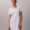 Camisa de dormir em mistura de viscose e algodão Camisa de dormir em mistura de viscose e algodão