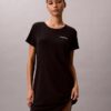 Camisa de dormir em mistura de viscose e algodão Camisa de dormir em mistura de viscose e algodão