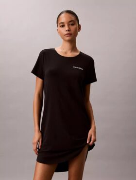 Camisa de dormir em mistura de viscose e algodão