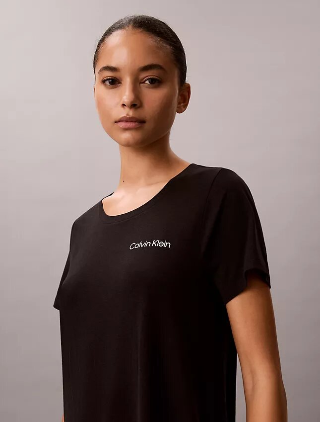 Camisa de dormir em mistura de viscose e algodão Camisa de dormir em mistura de viscose e algodão