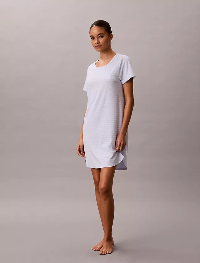 Camisa de dormir em mistura de viscose e algodão Camisa de dormir em mistura de viscose e algodão