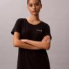 Camisa de dormir em mistura de viscose e algodão Camisa de dormir em mistura de viscose e algodão