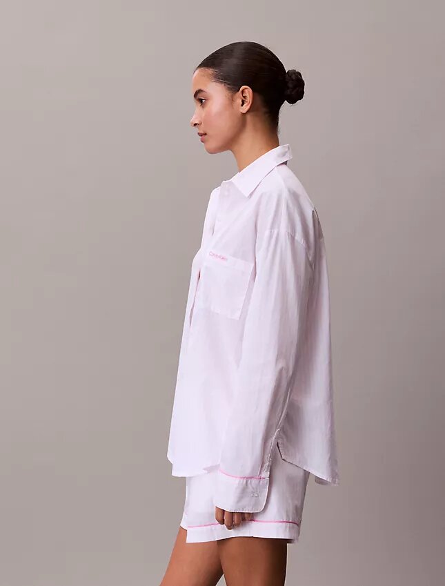 Camisa de dormir em popeline de algodão para o Dia dos Namorados Camisa de dormir em popeline de algodão para o Dia dos Namorados