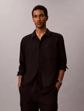 Camisa de linho misto