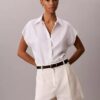 Camisa de lyocell com botões
