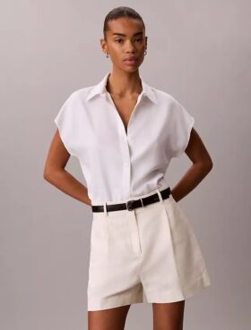 Camisa de lyocell com botões