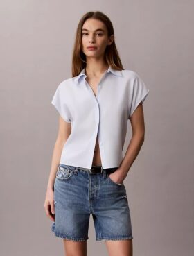 Camisa de lyocell com botões